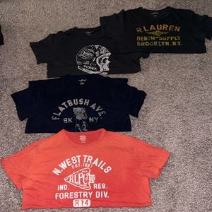 Multiple Denim & Supply Ralph Lauren Mens Large Graphic Tshirts.